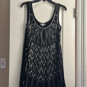 Black dress with sequins - Size small.